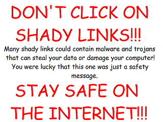 dont click shady links
